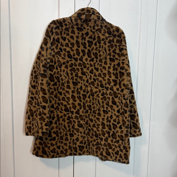 Leopard Print Teddy Jacket - Picture 5 of 5